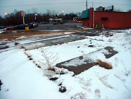 Van Dyke Drive-In Theatre - Lanes - Photo From Water Winter Wonderland (newer photo)